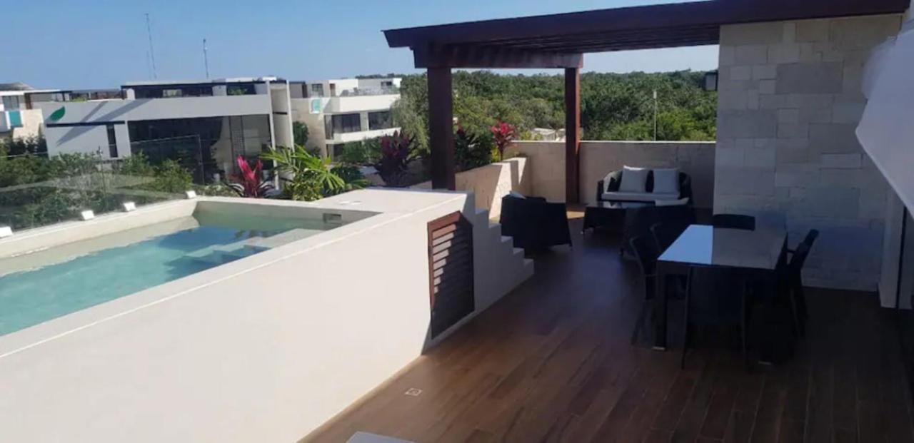 Apartament Penthouse Blue Luxury La Veleta Tulum Zewnętrze zdjęcie
