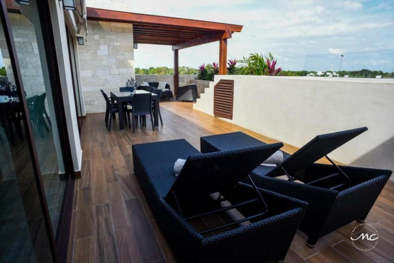 Apartament Penthouse Blue Luxury La Veleta Tulum Zewnętrze zdjęcie